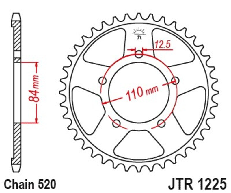 Roata dintata JT SPROCKETS JTR1225.40 