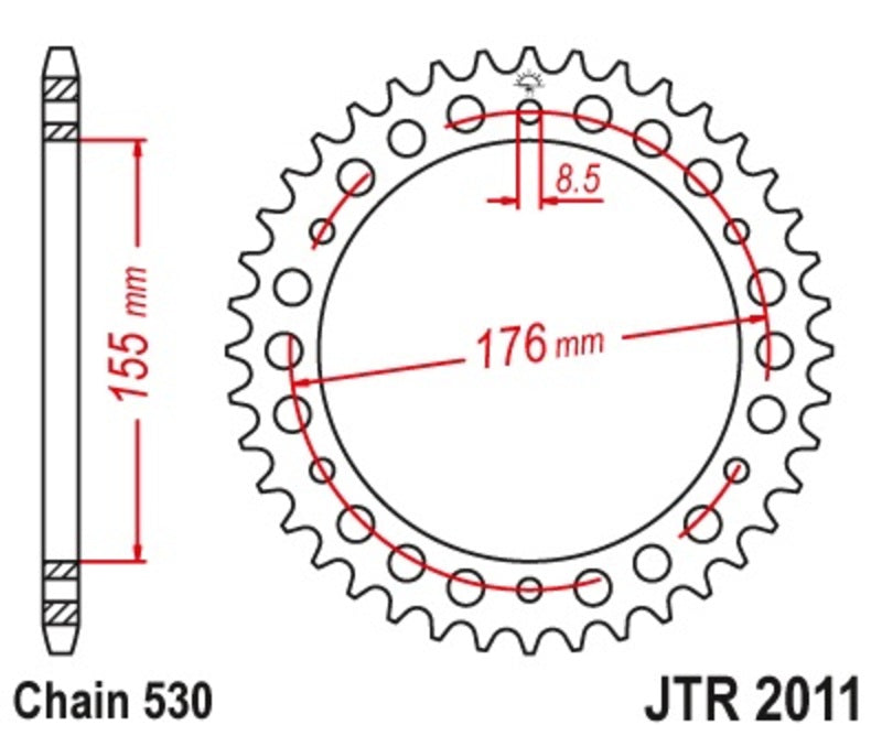 Roata dintata JT SPROCKETS JTR2011.44 