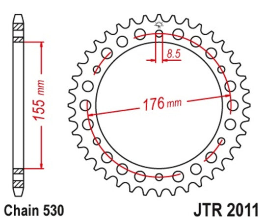 Roata dintata JT SPROCKETS JTR2011.44 