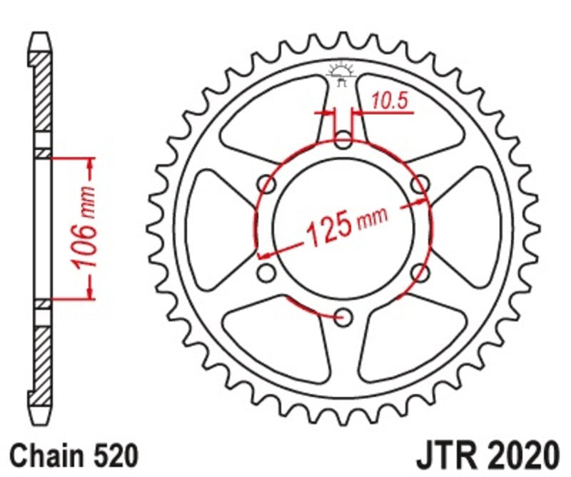 Roata dintata JT SPROCKETS JTR2020.41 