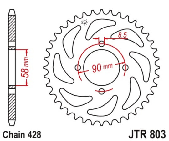 Roata dintata JT SPROCKETS JTR803.45 
