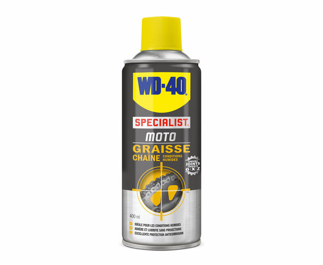 WD40 SPRAY MOTORBIKE CHAIN WAX 400ML