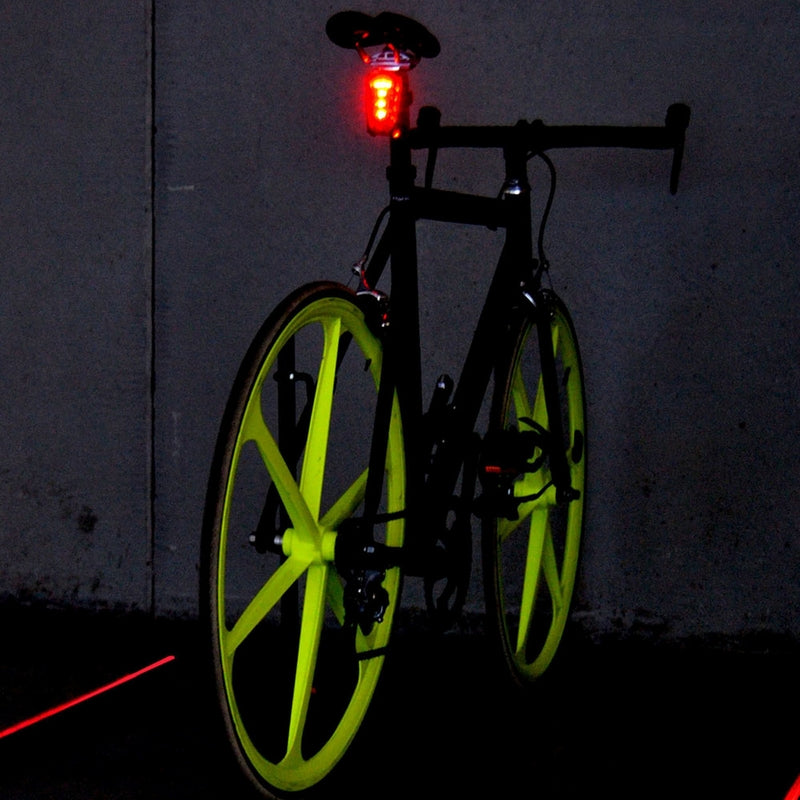 V BIKE Bike LED rear light + lane indicater LASER - Extra