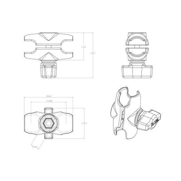 Sistem de prindere RAM-B-201U-A