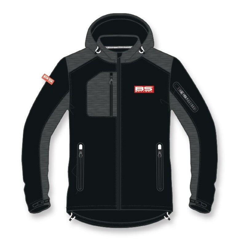 BS BATTERY BS Factory Softshell Jacket - Black/Grey Size XXL - Main