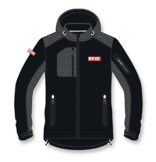 BS BATTERY BS Factory Softshell Jacket - Black/Grey Size 3XL - Main