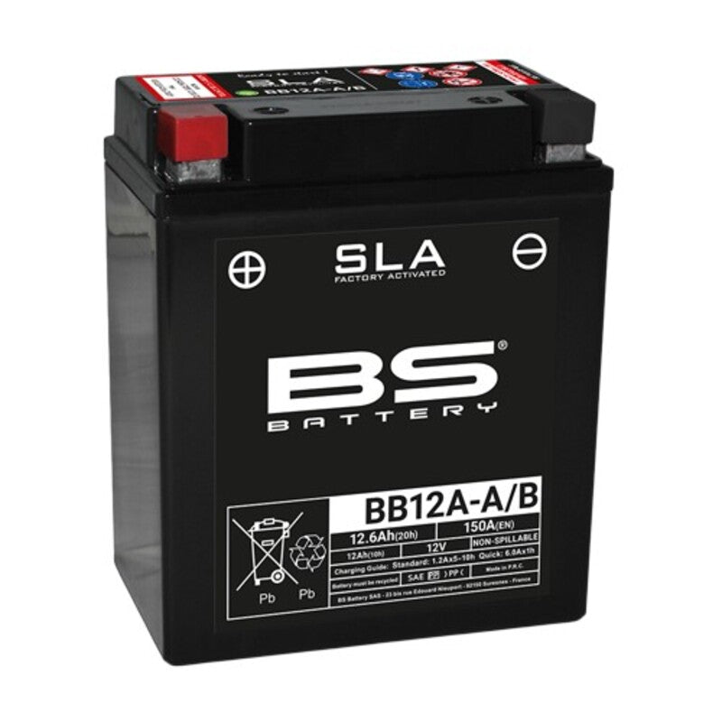 BS BATTERY SLA Battery Maintenance Free Factory Activated - BB12A-A/B FA - Main