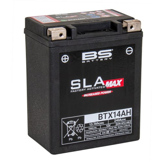BS BATTERY SLA Max Battery Maintenance Free Factory Activated - BTX14AH MAX FA - Main