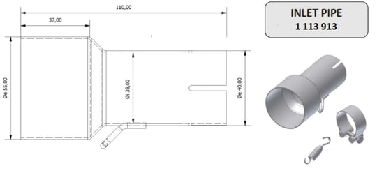 MIVV INLET PIPE 55-38