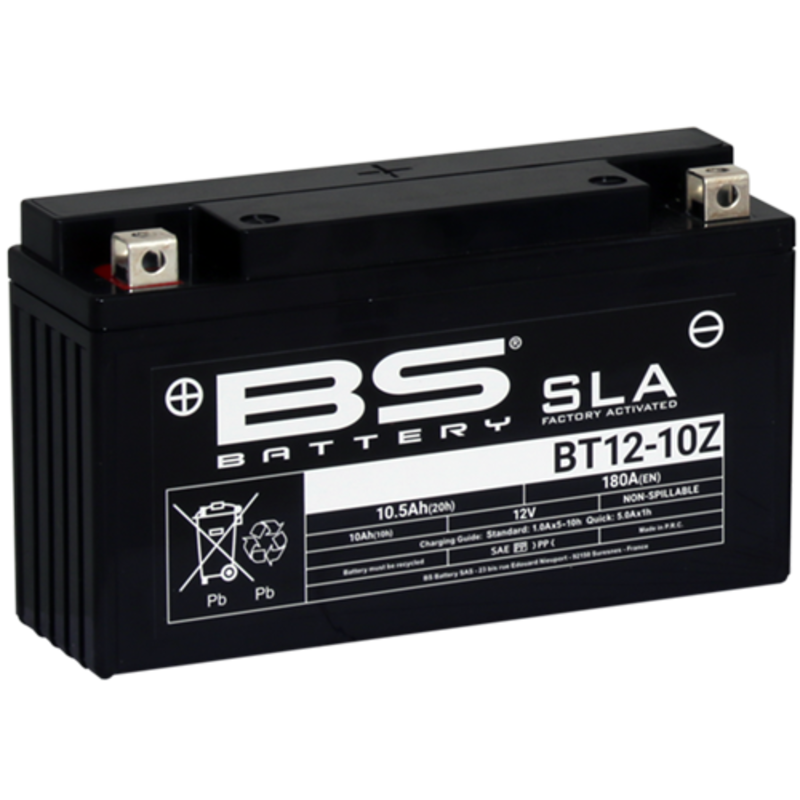 BS BATTERY SLA Battery Maintenance Free Factory Activated - BT12-10Z - Main