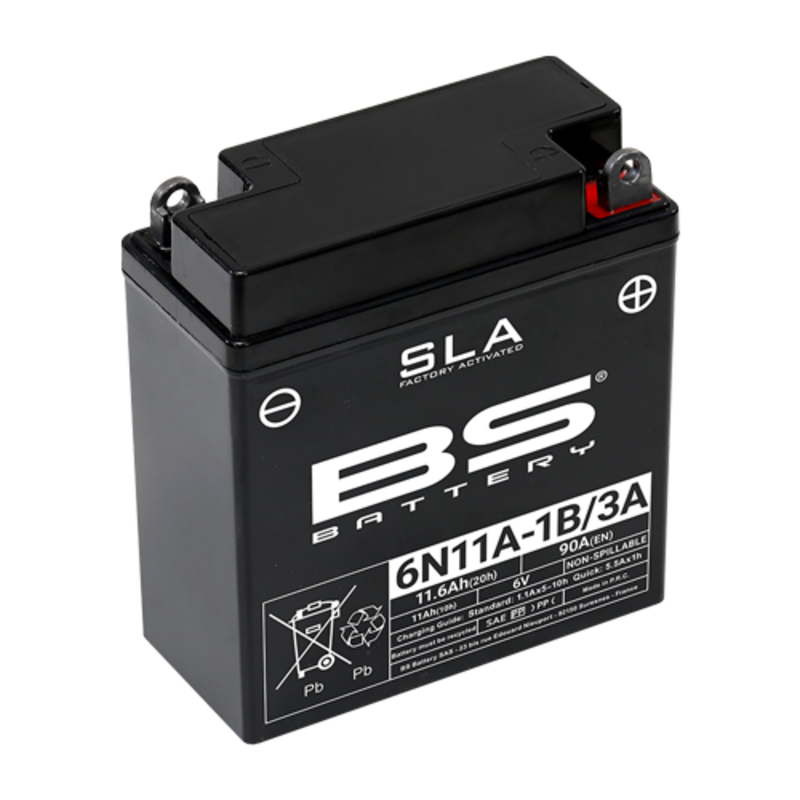 BS BATTERY SLA Maintenance Free Factory Activated - 6N11A-1B/3A - Extra