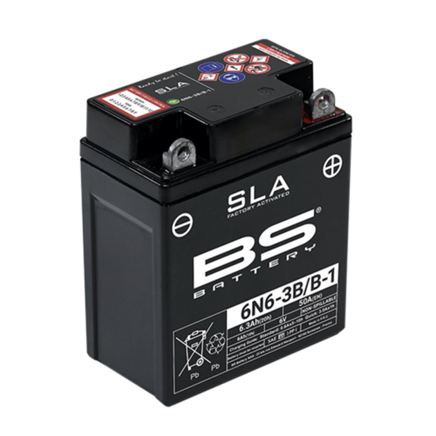 BS BATTERY SLA Battery Maintenance Free Factory Activated - 6N6-3B/B-1 - Main