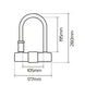 OXFORD Magnum U-lock with Bracket - 170x285mm - Extra