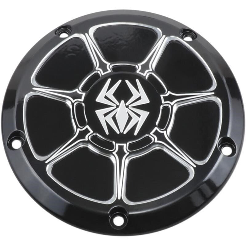 REKLUSE Derby Clutch Cover Aluminium Black Gloss - Harley Davidson