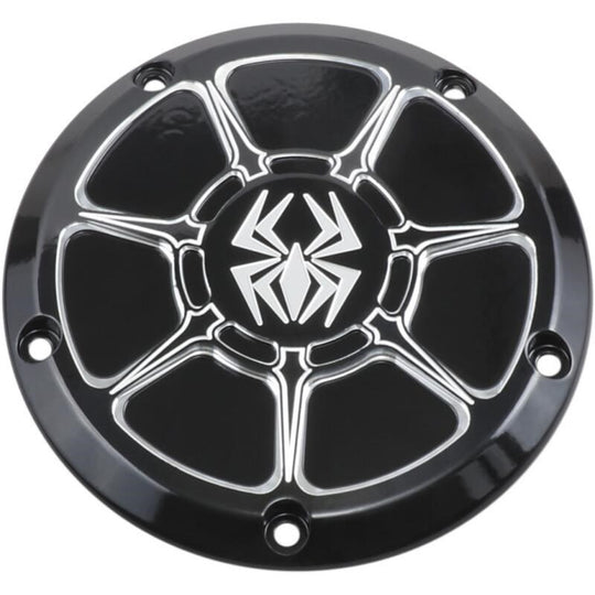 REKLUSE Derby Clutch Cover Aluminium Black Gloss - Harley Davidson
