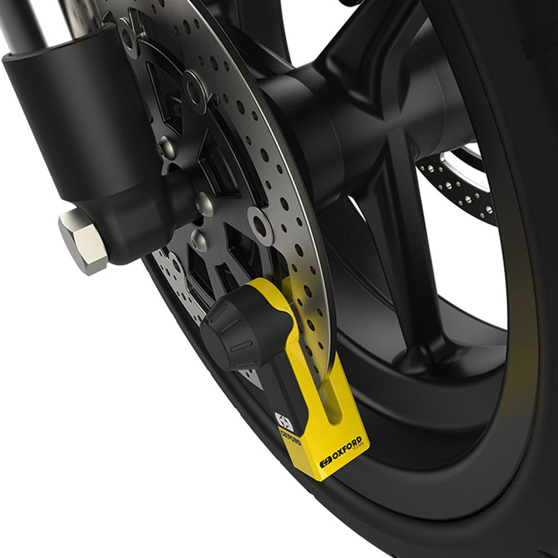 OXFORD Titan Ã¸10mm Pin Disc Lock - Yellow - Extra