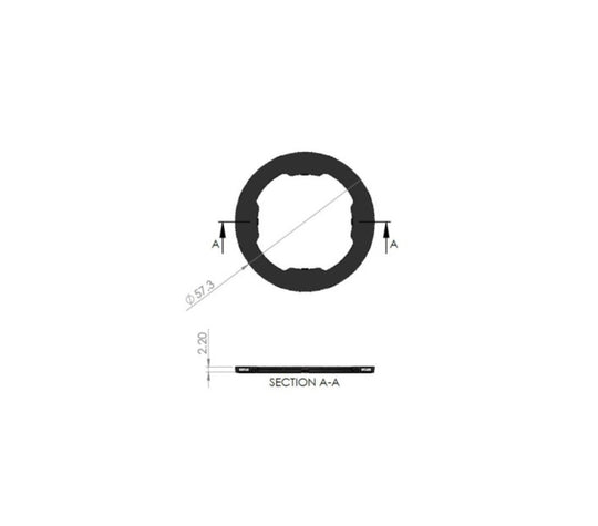 Accesorii Coloured MAG Rings - Black