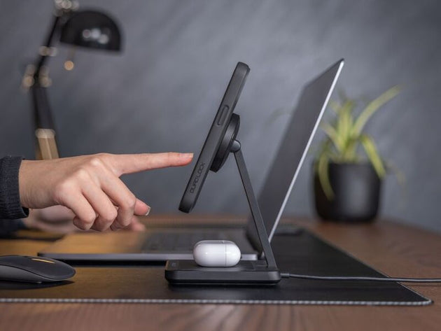 Suport Quad Lock® Dual Desktop Wireless Charger