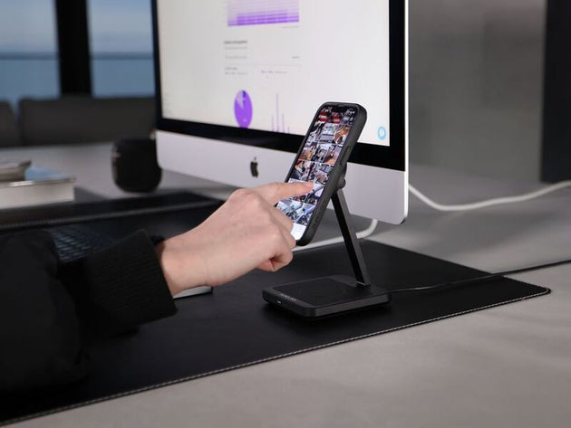 Suport Quad Lock® Dual Desktop Wireless Charger