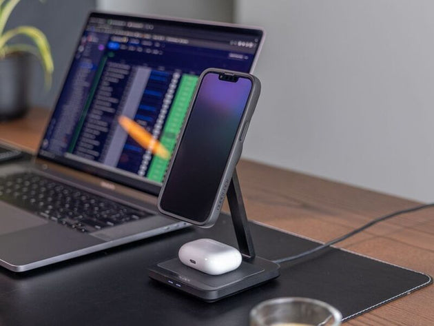 Suport Quad Lock® Dual Desktop Wireless Charger