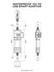 Accesorii Waterproof 12V to USB Smart Adaptor