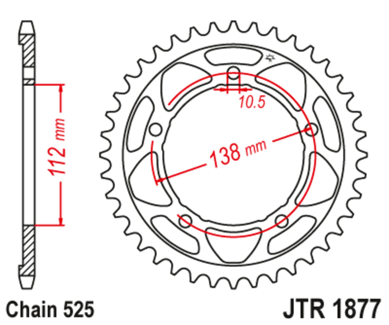 Roata dintata JT SPROCKETS JTR1877.41 