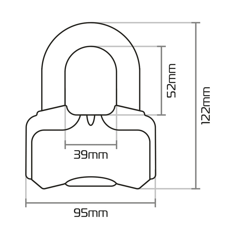 OXFORD Nemesis Disc Lock - 16mm - Extra