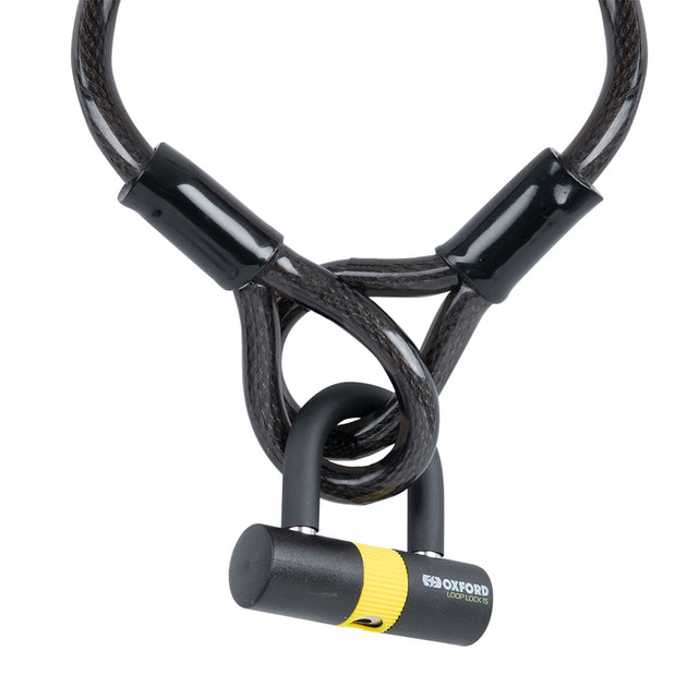 OXFOR Loop Lock Cable Lock 15mm x 2.0m + Mini Shackle - Main