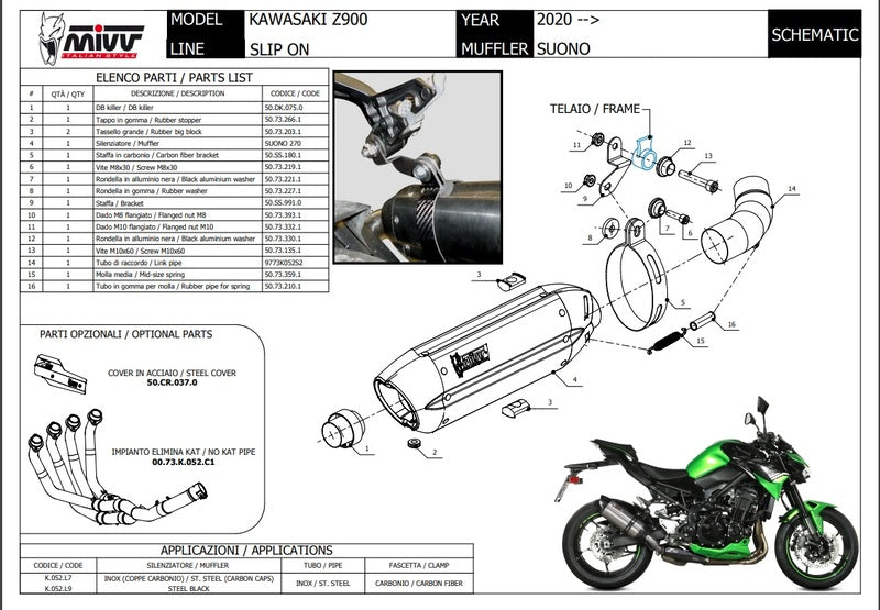 MIVV SPARE PART