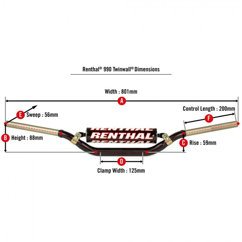 RENTHAL Twinwall Handlebar Type 990