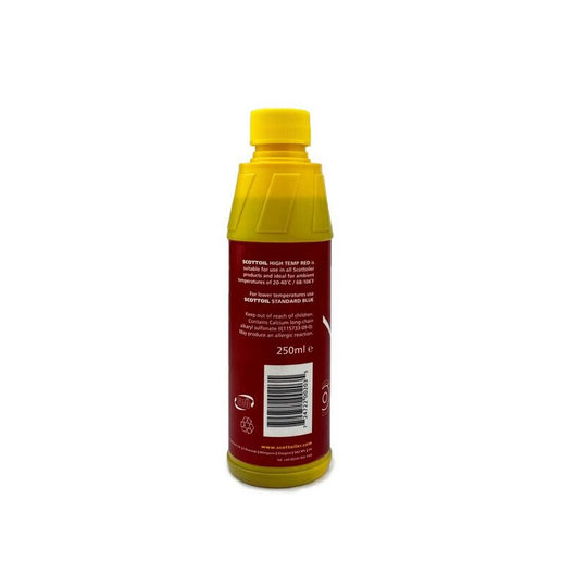 SCOTTOILER High Temp Red Lubricant For Chain Lubrication Systems - 250ml bottle - Extra