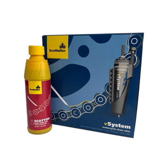 SCOTTOILER vSystem Chain Oiler Universal Edition + High Temp Red Lubricant - Main