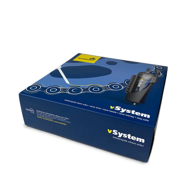 SCOTTOILER vSystem Chain Oiler Universal Edition + Biodegradable Green Lubricant 