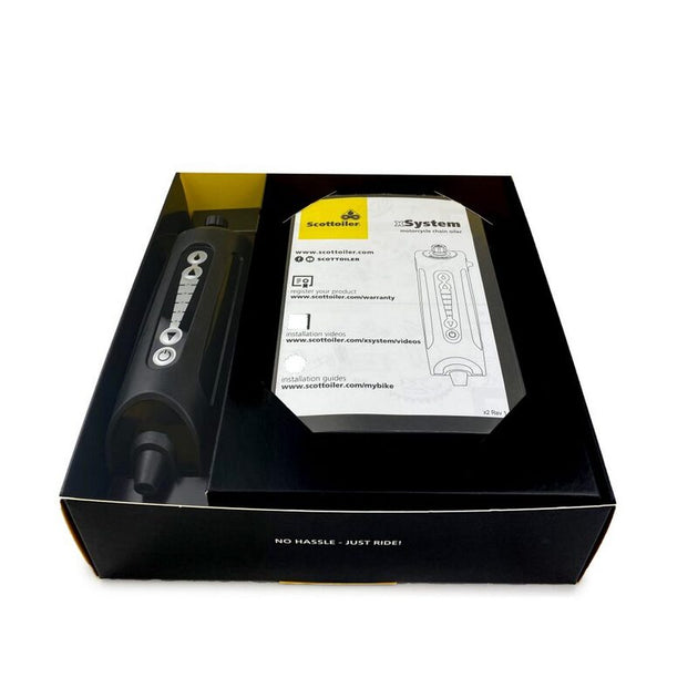 SCOTTOILER xSystem 2.0 Chain Oiler + Biodegradable Green Lubricant 