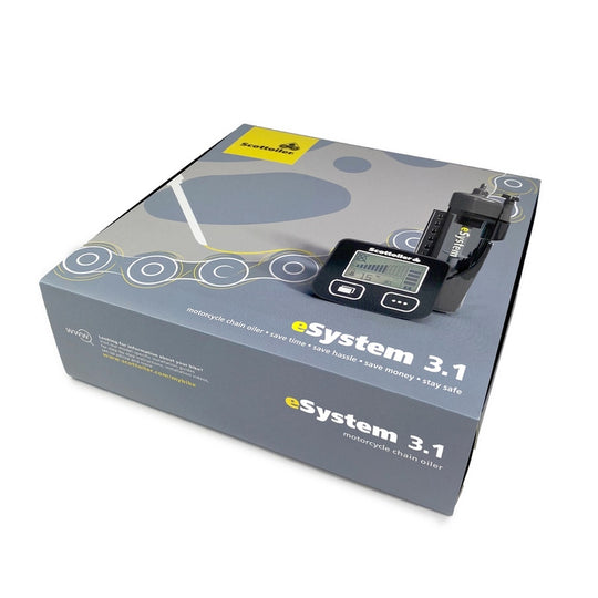 SCOTTOILER eSystem 3.1 Chain Oiler + Biodegradable Green Lubricant 