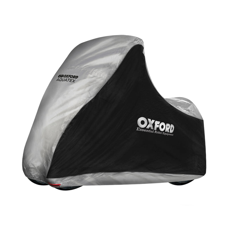 OXFORD Indoor / Outdoor Protective Cover Aquatex Black/Silver - Moto / Scooter - MP3/3roues - Main