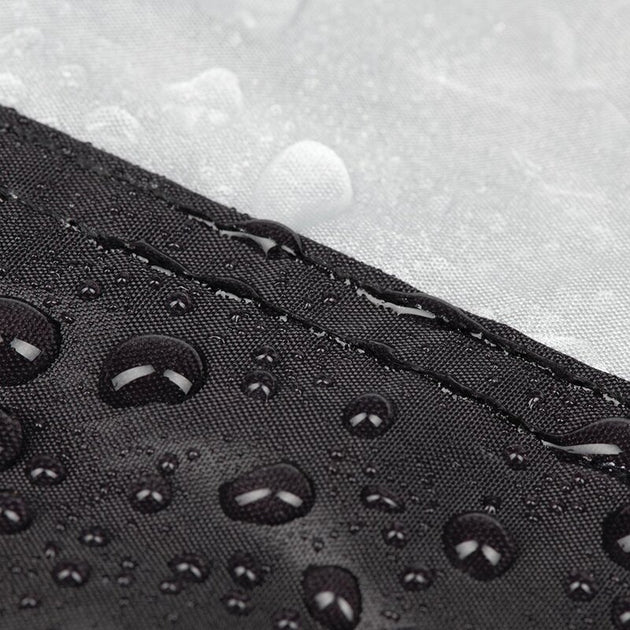 OXFORD Indoor / Outdoor Protective Cover Aquatex Black/Silver - Moto / Scooter - with Top case and Windscreen - S - Extra