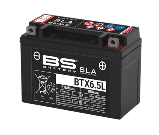 BS BATTERY SLA Battery Maintenance Free Factory Activated - BTX6.5L - Main