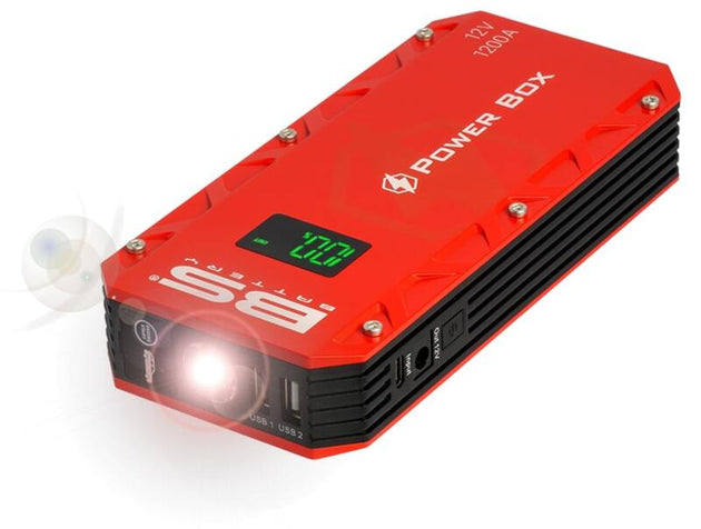 BS BATTERY Power Box PB-02 Battery Jump Starter with USB Charger - Extra
