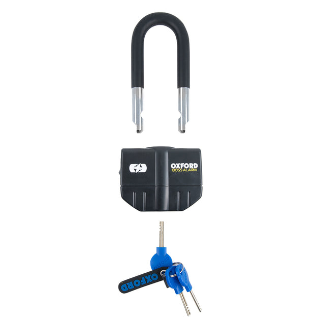 OXFORD Boss Alarm 16mm Padlock Black - Extra