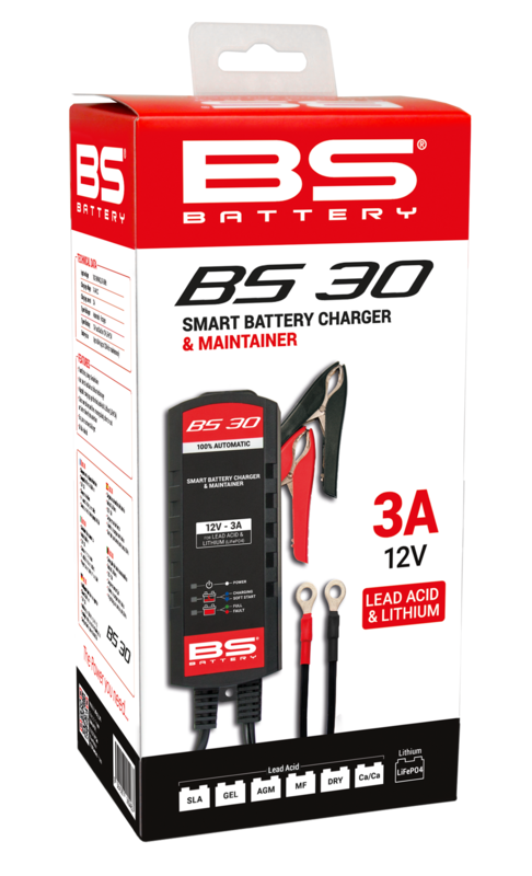 BS BATTERY BS30 Smart Battery Charger - 12V 3A - Main