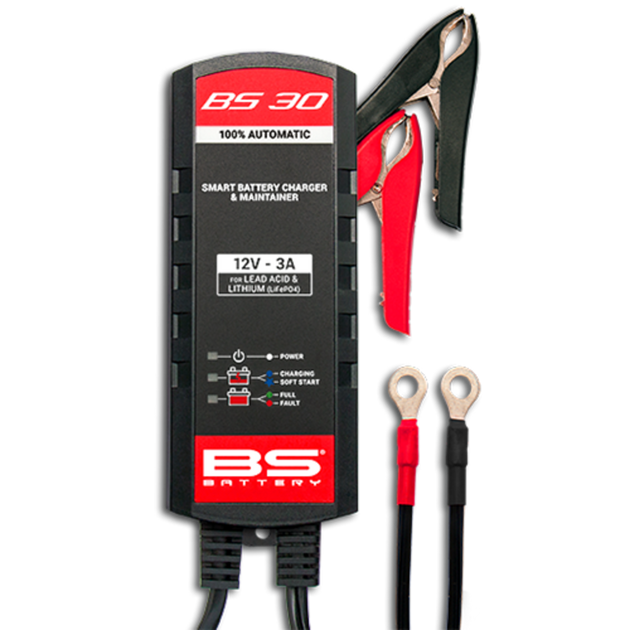 BS BATTERY BS30 Smart Battery Charger - 12V 3A - Extra