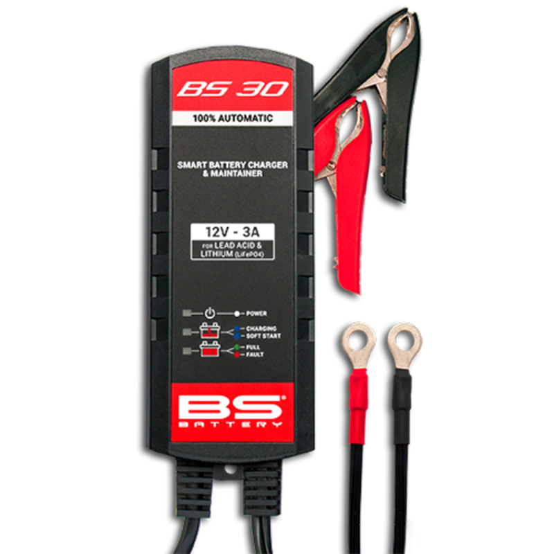 BS BATTERY BS30 Smart Battery Charger - 12V 3A - Extra