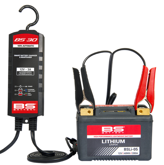 BS BATTERY BS30 Smart Battery Charger - 12V 3A - Extra