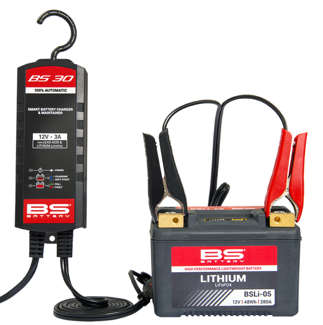 BS BATTERY BS30 Smart Battery Charger - 12V 3A - Extra
