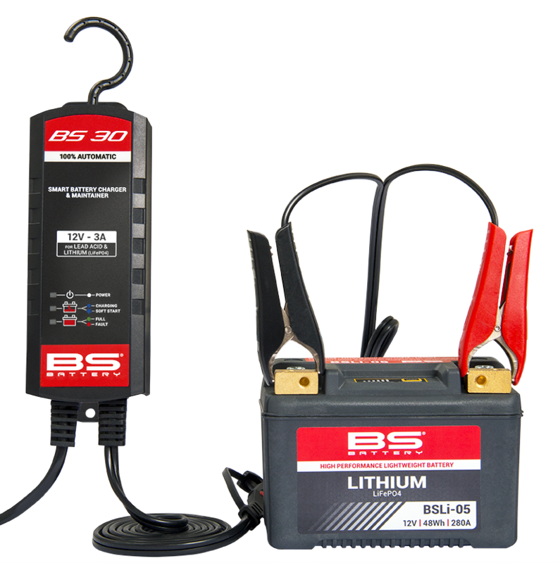 BS BATTERY BS30 Smart Battery Charger - 12V 3A - Extra