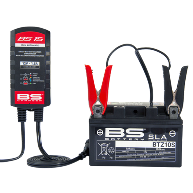 BS BATTERY BS15 Smart Battery Charger - Extra