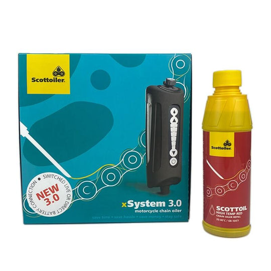 SCOTTOILER Xsystem 3.0 + 250 ml Oil High-Temp. Red - Main