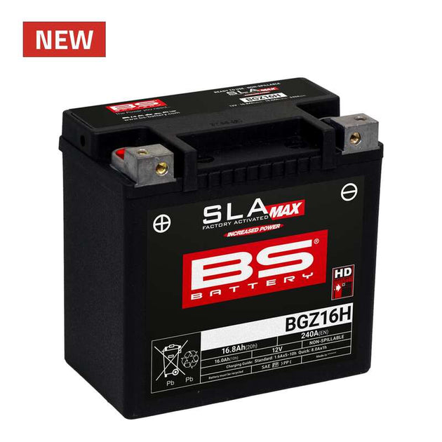 BS BATTERY SLA Max Battery Maintenance Free Factory Activated - BGZ16H - Main