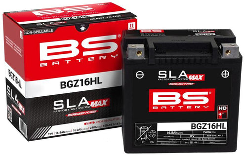 BS BATTERY SLA Max Battery Maintenance Free Factory Activated - BGZ16HL - Extra